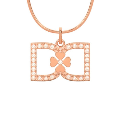 DD Necklace Diamonds - Rose Gold