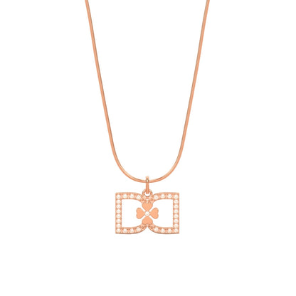 DD Necklace Diamonds - Rose Gold
