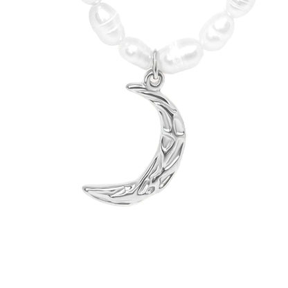 Violet Pearl Necklace - Silver