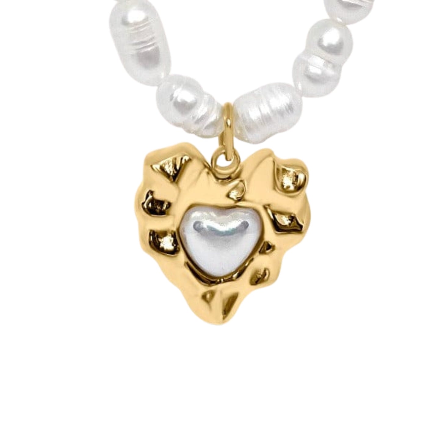 Lilac Pearl Necklace - Gold