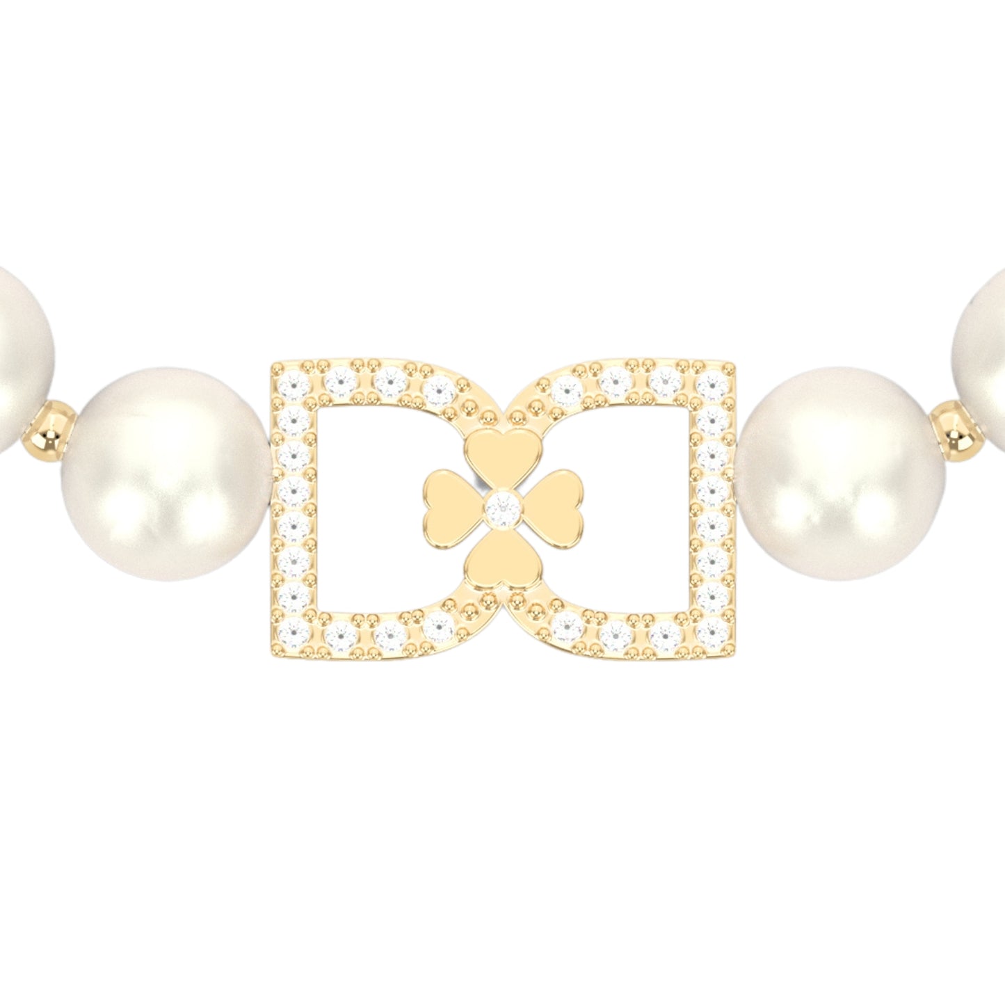 DD Pearl Bracelet Diamonds - Gold