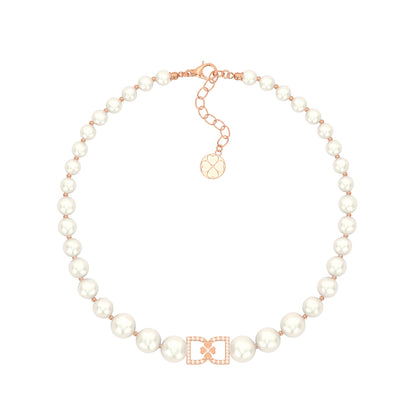 DD Pearl Choker Diamonds - Rose Gold
