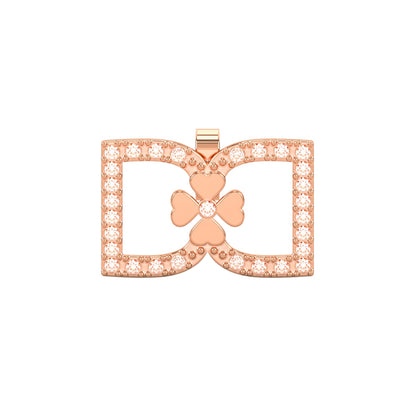 DD Earrings Diamonds - Rose Gold