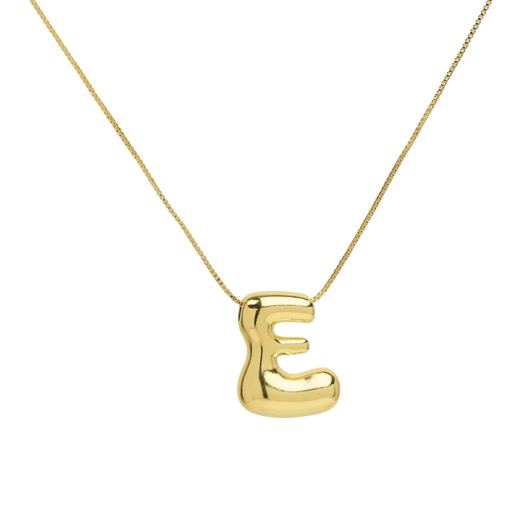 Chunky Letter Necklace - Gold