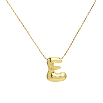 Chunky Letter Necklace - Gold