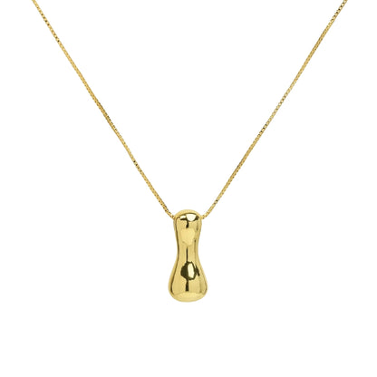 Chunky Letter Necklace - Gold