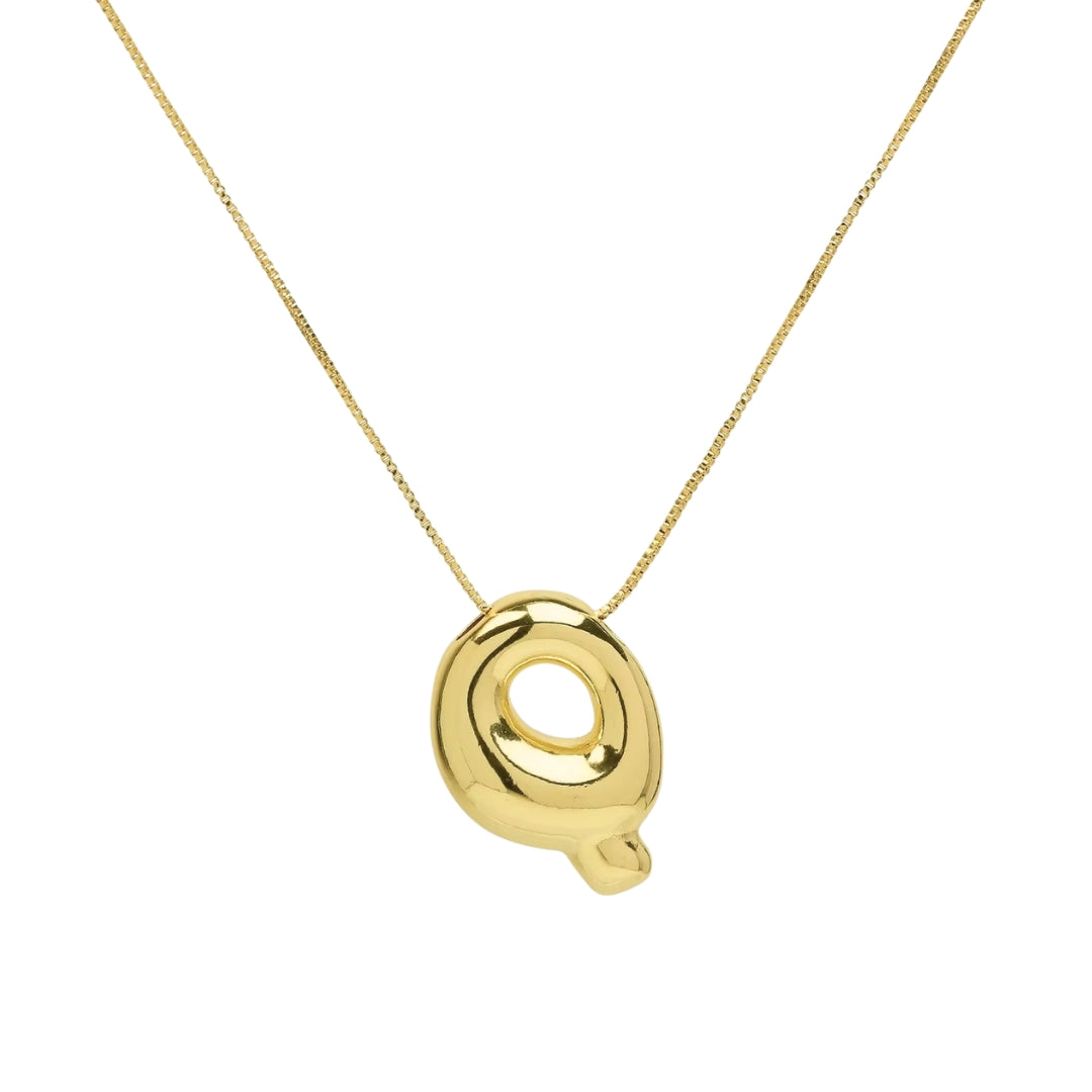 Chunky Letter Necklace - Gold